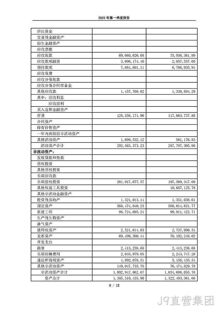 J9直营集团2022年第一季度报告_页面_06