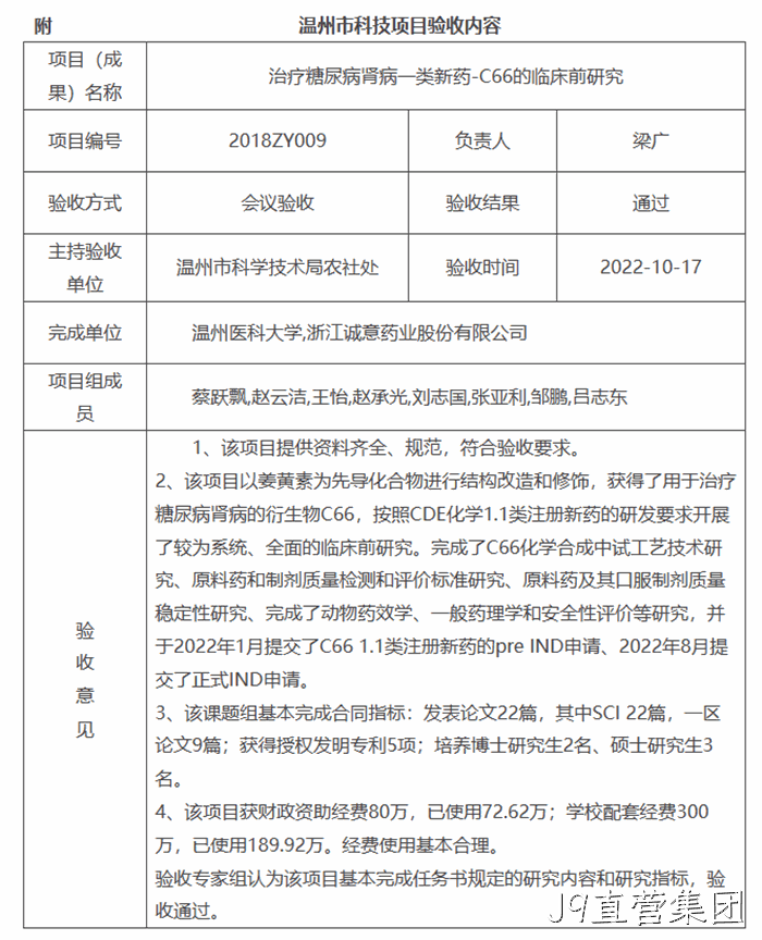 温州市科技项目验收内容